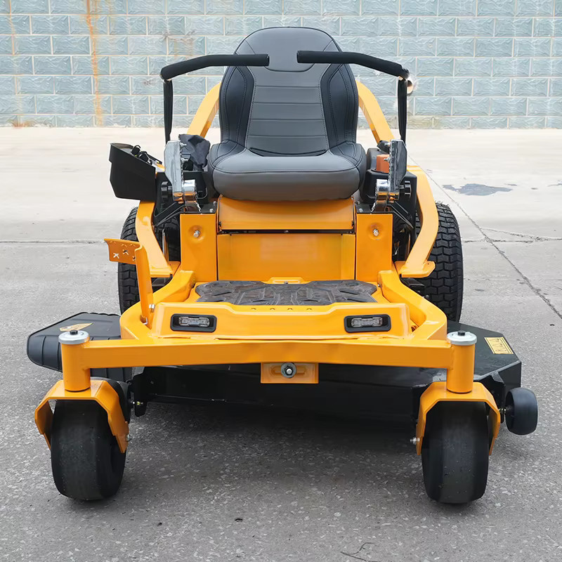 SAAO Zero-Turn Rasentraktor mit 46 Zoll Schnittbreite in Orange und Gelb - Bild 5