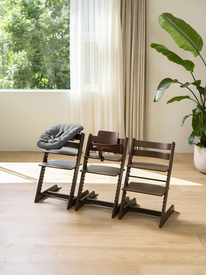 Stokke Tripp Trapp Treppenhochstuhl aus Eiche in Braun inkl. Baby Set - Bild 7