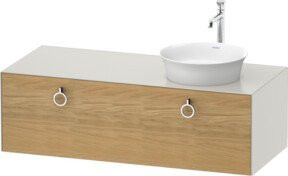 Duravit Waschtischunterschrank White Tulip in White, B/T/H: 130 x 55 x 40,8 cm - Bild 1