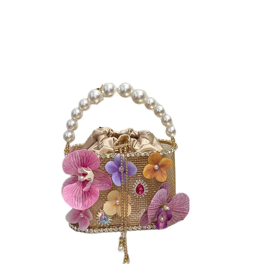 Andralyn Clutch-Geldbörse mit Perlengriff, Damen - Bild 3