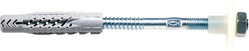 Fischer WST 140 K NV Waschtischbefestigung Set in Silber und Grau mit Dübeln, Schrauben und Muttern - Bild 2