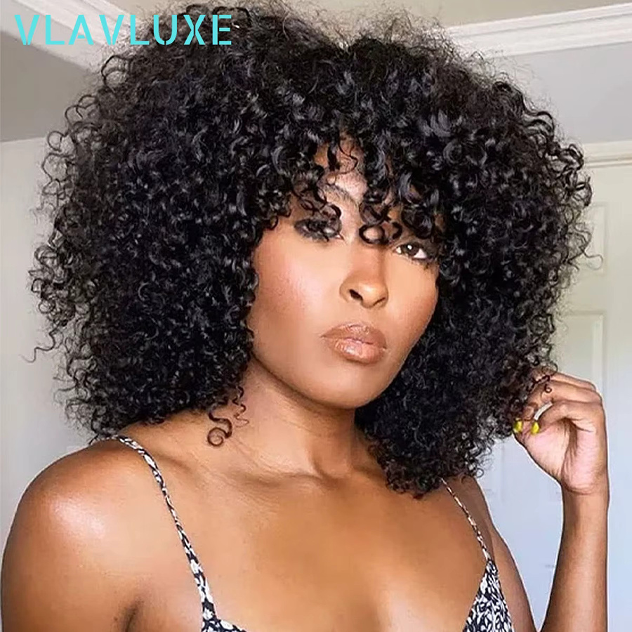VLAVLUXE Afro Kinky Curly Lace Front Perücke aus Echthaar, Damen - Bild 3