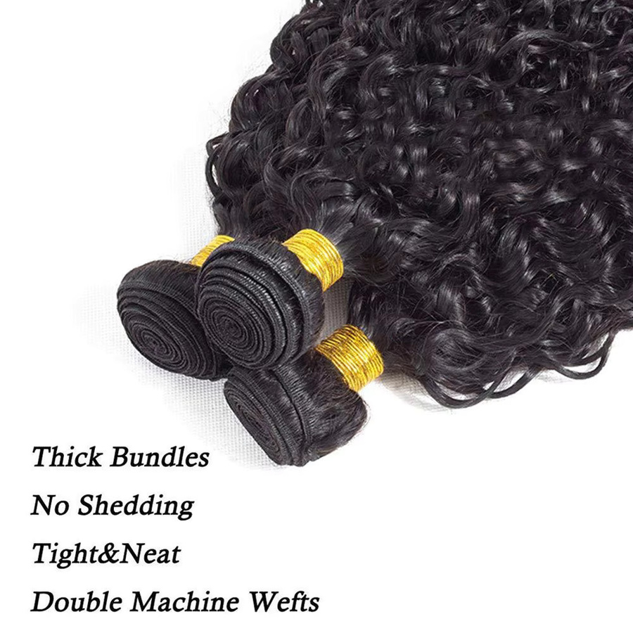 SHES BEAUTY Echthaar-Bündel Kinky Curly Brasilianisch, Schwarz, 50g - Bild 2