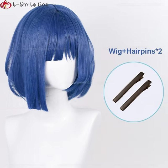 Yamada Ryo Cosplay Perücke, 32 cm, Blau, Synthetisches Haar, Damen - Bild 1