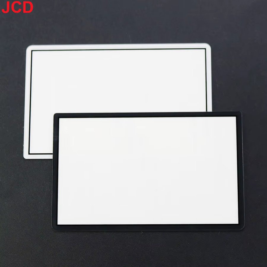 Jcd LCD-Bildschirm-Frontabdeckung für New 3DS Konsole in Schwarz und Weiß mit Glaslinsen-Abdeckung - Bild 2