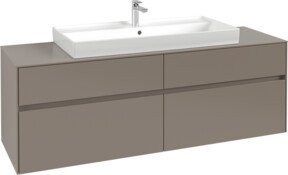 Villeroy & Boch Waschtischunterschrank Collaro in White Oak mit internen Schubladen, wandmontiert, B/T/H: 160 x 54,8 x 50 cm - Bild 1