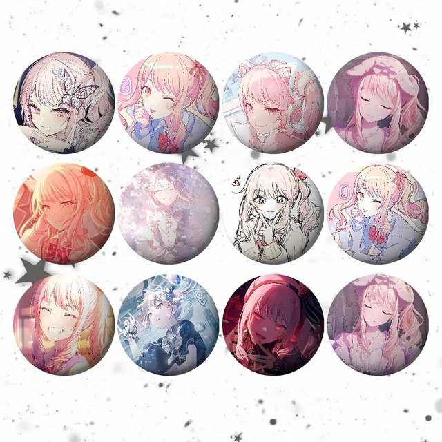 A-Akiyama M-Mizuki Brosche, Metall, Unisex - Bild 1