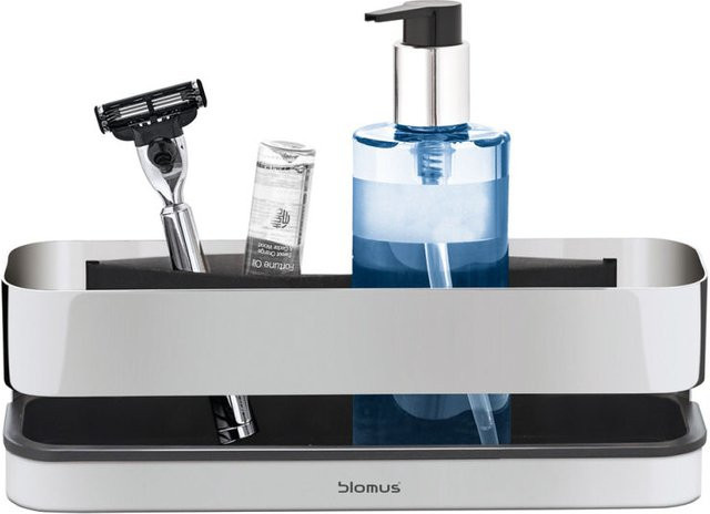 Blomus Duschkorb NEXIO aus Edelstahl poliert in Silber, L: 25,5 cm, B: 12 cm, H: 8,5 cm - Bild 1