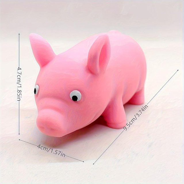 BC Pet Supplies Rosa Schwein Knetgummi Tier, Maßstabsmodell - Bild 1