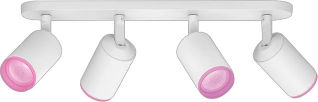 Philips Hue Fugato Aufbauspot White & Color LED-Spot Set in Weiß mit 4 verstellbaren Spots und RGBW-Funktion - Bild 1