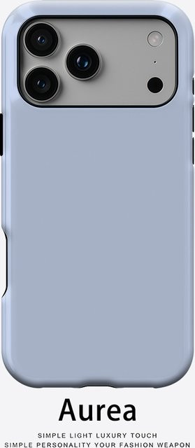 Aurea Case Matte Bumper MagSafe Schutzhülle für iPhone 17 16 15 14 13 Pro Max Hellblau - Bild 1