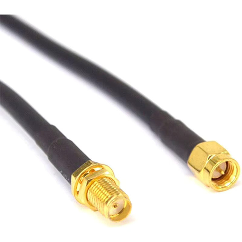 GIZONT RG58 RF Koaxialkabel SMA Stecker auf SMA Buchse Schwarz WiFi Antennen Verlängerung Adapter - Bild 3