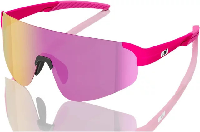 Neon Superfly Sonnenbrille, randlos, wrap, tr90, pink, purple, transparent, Unisex - Bild 1