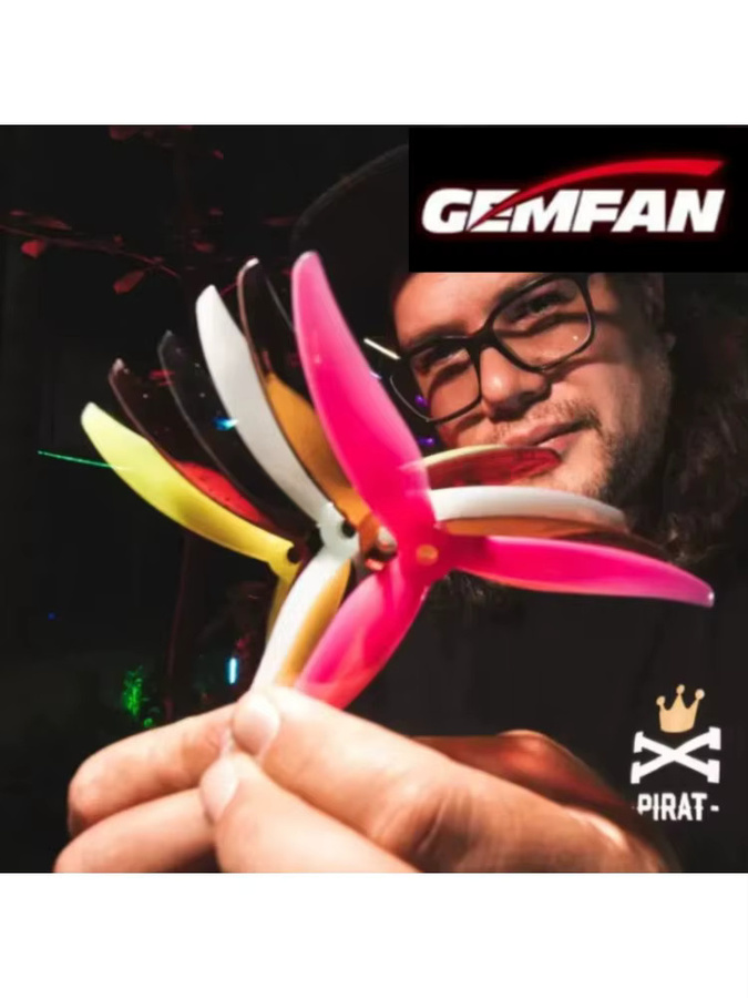 Gemfan Proxy 5127.5 Propeller, 3-Blatt-Propeller, 5 Zoll, 12-teiliges Set, pink - Bild 2