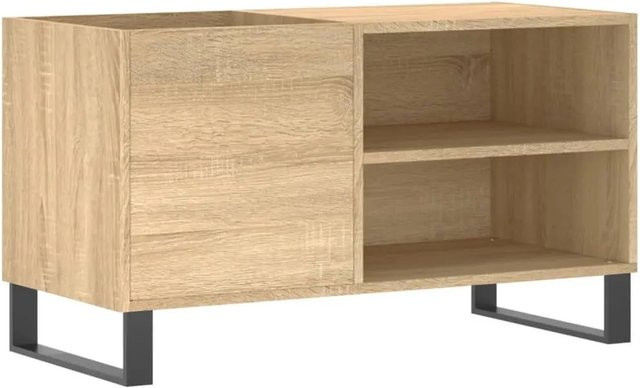 vidaXL Plattenschrank Sonoma-Eiche in Braun aus Holzwerkstoff und Eisen, B/T/H: 85 x 38 x 48 cm - Bild 1