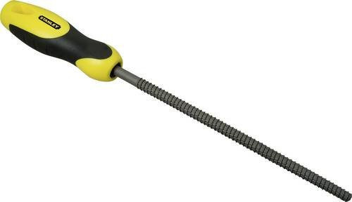 Stanley Rundraspel mit Heft, Hieb 1, gelb, Länge: 200 mm - Bild 1