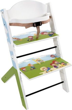 Treppy Hochstuhl Cartoon in Multicolour mit Höhenverstellung und Neigefunktion