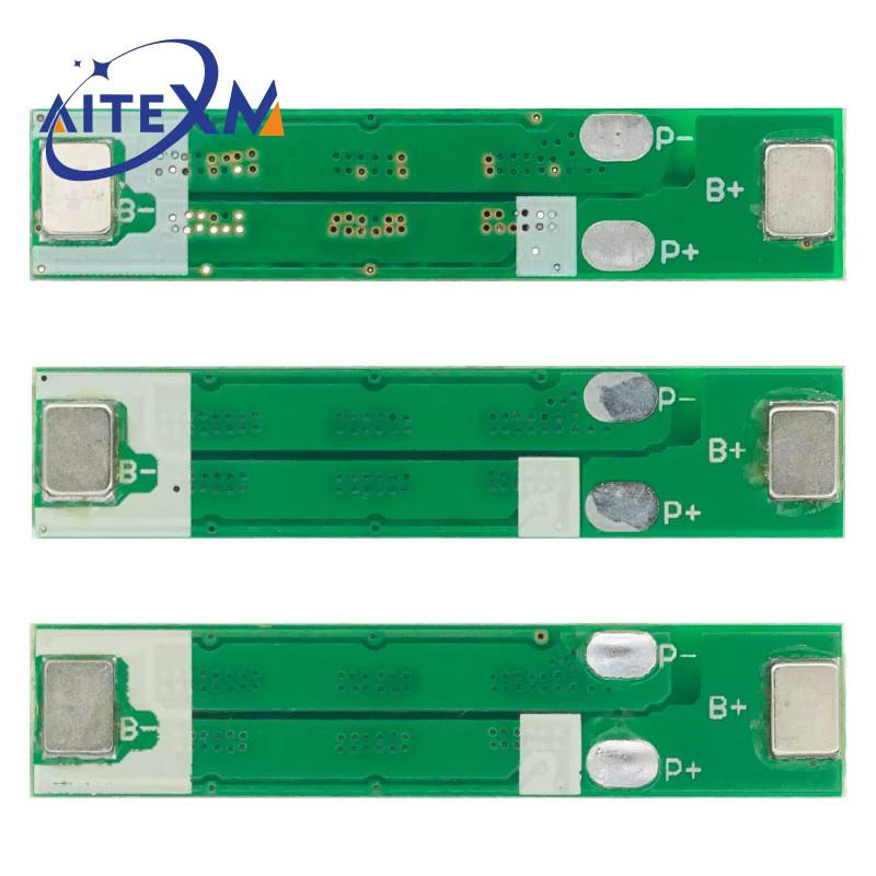 AITEXM ROBOT BMS PCM Batterieschutzplatine für 18650 Li-Ion Akkus, 1S 15A 3,7V, Farbe: Grün - Bild 2