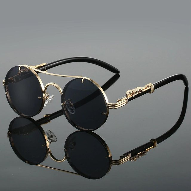 CICI Global Glasses Sonnenbrille, Rund, Vollrand, Metall, Multicolor, Unisex - Bild 1
