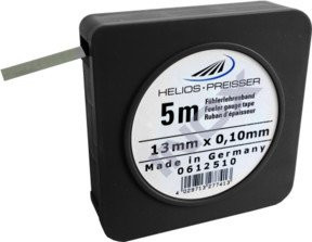 Helios Preisser INOX-Fühlerlehrenband in schwarzer Kassette mit 5 m Länge und 12,7 mm Breite sowie 0,15 mm Stärke - Bild 1