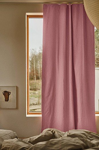 Jotex Verdunkelungsvorhang MELANIE in Pink, Leinen-Mix, 1-Länge, Höhe: 135 cm - Bild 1