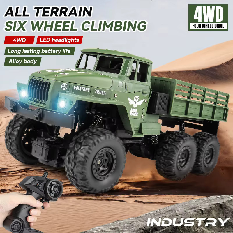 ZWN Militär RC LKW, 1:16, Aluminiumlegierung, mit Lichtern, ferngesteuert - Bild 3