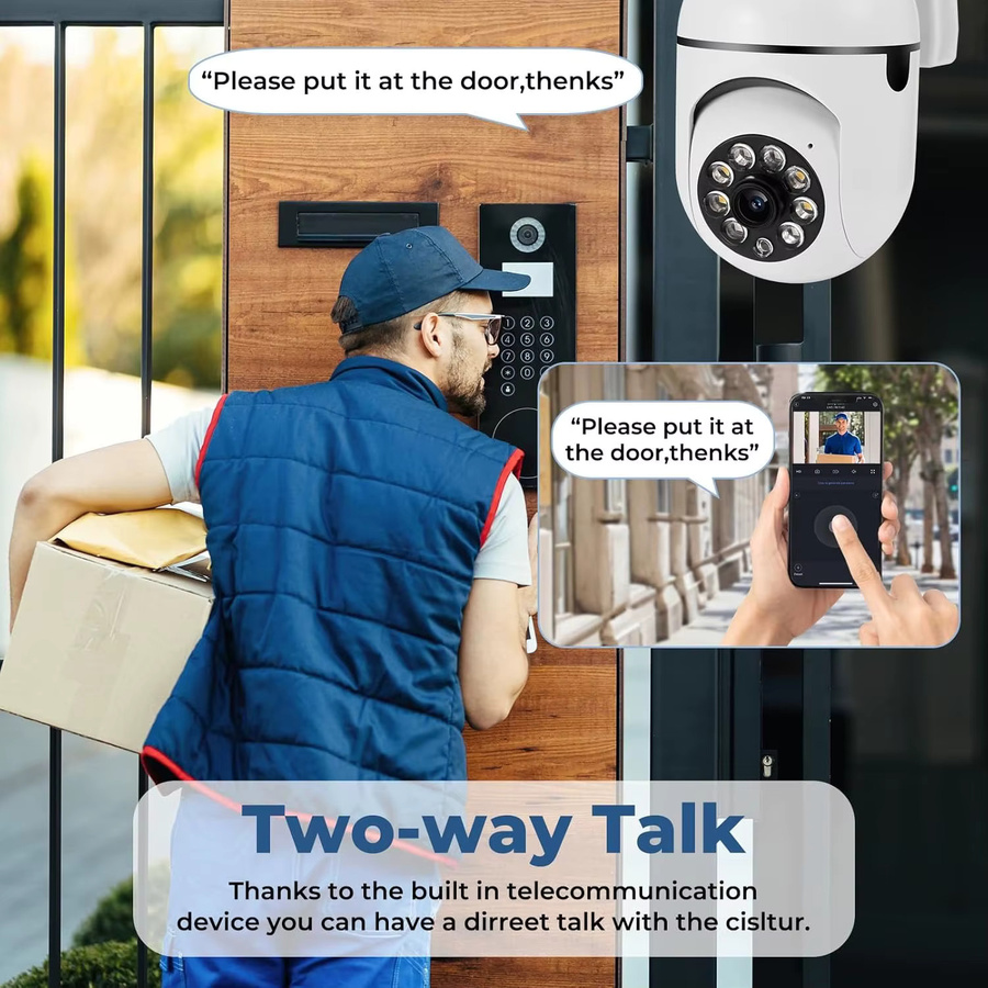 PEGATAH O-Kam Pro WLAN IP Sicherheitskamera mit 5MP Auflösung, PTZ, 5-fach Zoom, Tracking, Zwei-Wege-Audio und HD-Nachtsicht in Weiß - Bild 5