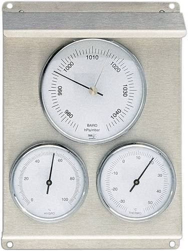 TFA Dostmann Analoge Wetterstation mit 12 bis 24 Stunden Vorhersage in Silber - Bild 1