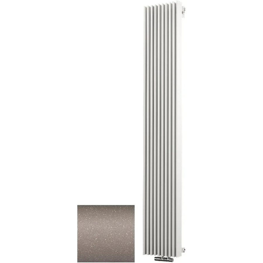 Schulte Design-Heizkörper London Wandmontage mit Mittenanschluss in Café-Braun, Leistung: 1.111 W, Höhe: 180,0 cm, Breite: 35,7 cm, Tiefe: 14,2 cm - Bild 1