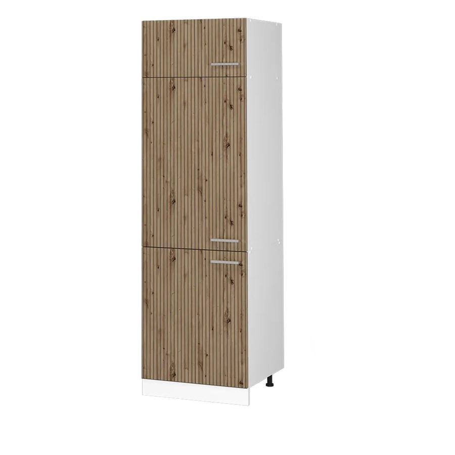 Vicco R-Line Kühlumbauschrank Hochschrank für die Küche in Artisan-Eiche und Weiß, B: 60 cm, T: 57,2 cm, H: 207 cm - Bild 2
