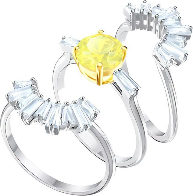 Swarovski Ringe Damen, Edelstahl, Silber, Kristall - Bild 1
