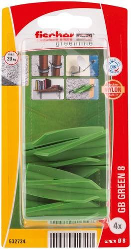 Fischer NV Gasbetondübel Green 50mm Durchmesser: 8mm - Bild 1