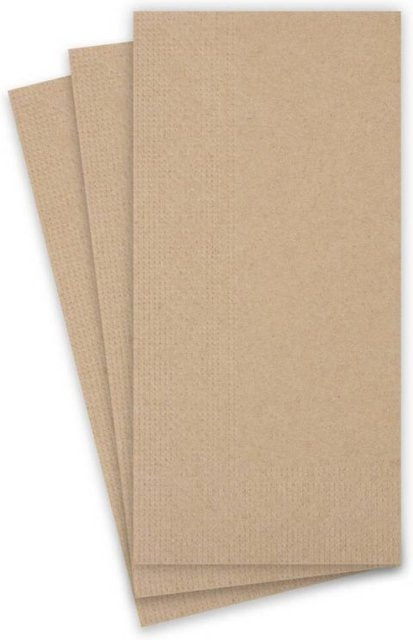 Plock Sobsy Recycling-Serviette, braun, 2-lagig, 1/8 Buchfalz, B/L: 40 x 40 cm, 1.000 Stück - Bild 1