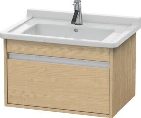 Duravit Waschtischunterschrank Ketho in Beige, wandhängend mit 1 Auszug, B: 65 cm, T: 45,5 cm, H: 41 cm - Bild 1