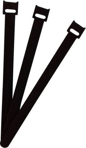 FASTECH Klettkabelbinder ETK-3-200-9999 zum Bündeln mit Haft- und Flauschteil, Schwarz, Länge: 200 mm, Breite: 13 mm - Bild 1