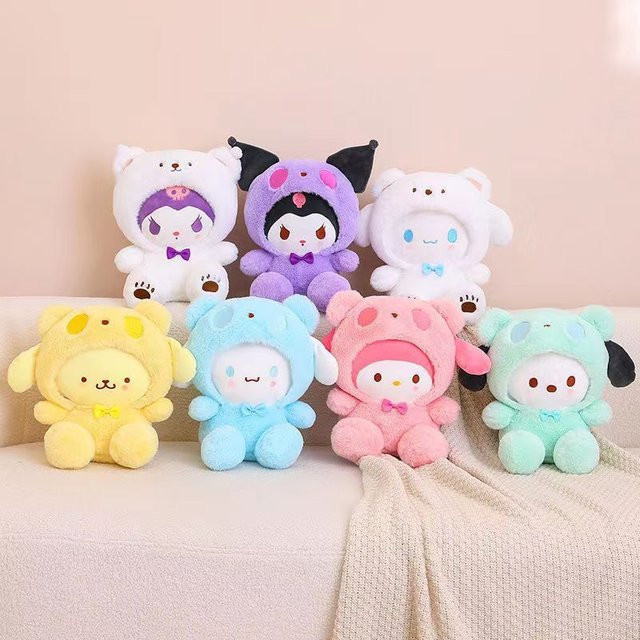 Sanrio Kuromi Plüschtier, Lila, Kapuzenpuppe, Kuscheltier - Bild 1