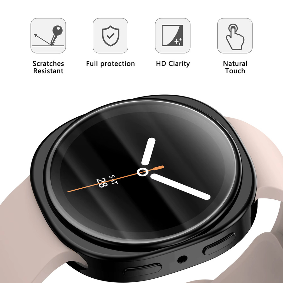 LCAPLE Displayschutzfolie für Samsung Galaxy Watch 8, TPU, Schwarz, Unisex - Bild 5