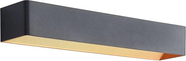 Arcchio LED Wandleuchte Modern Schwarz aus Aluminium mit Up-Down Lichteffekt - Bild 1