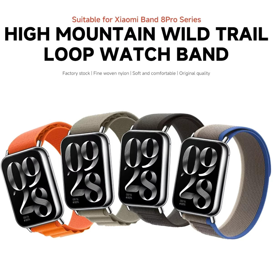 CAOWTAN Uhrenarmband Nylon, Xiaomi Redmi Uhr 4/5, Mi Band 8 Pro/9 Pro, Unisex - Bild 3