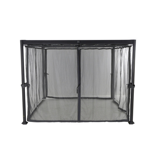 GARDAMO Moskitonetz-Set Florenz aus Polyester in Grau, Breite: 300 cm - Bild 2