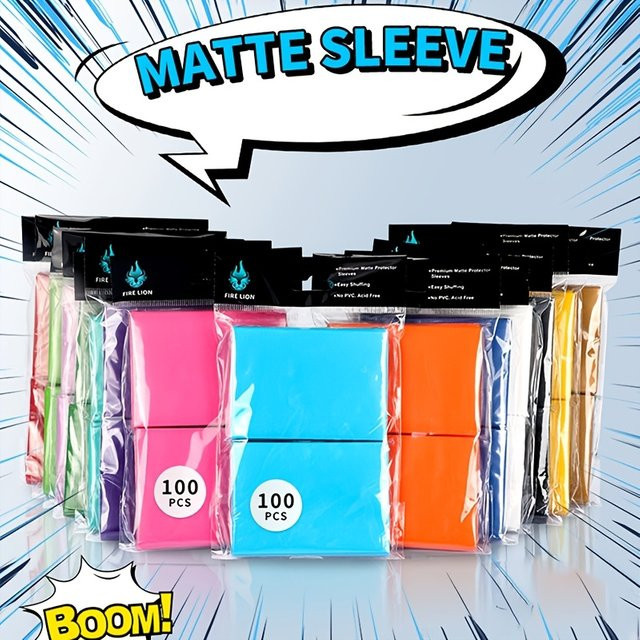 100 Stück Kartenhüllen von garvonti in bunt, matt, B/H: 66 x 91 mm, zum Schutz von Idol-Fotos und TCG-Karten - Bild 1