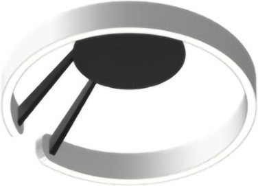 Occhio Mito aura 40 LED Wand- und Deckenleuchte in Schwarz matt und Silber matt mit x-tra warmem Licht (2200K - 3500K) und Occhio air Modul - Bild 1