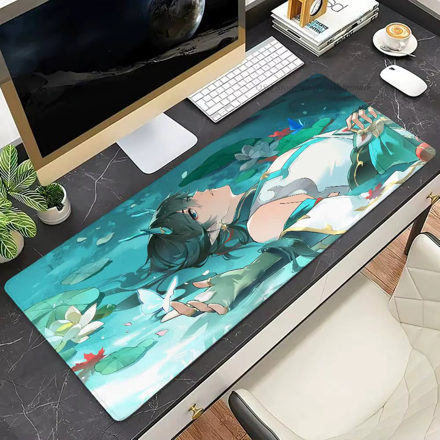 Dan Heng Anime Honkai Star Rail Mauspad XXL Multicolor rutschfest für Gaming und Büro - Bild 4