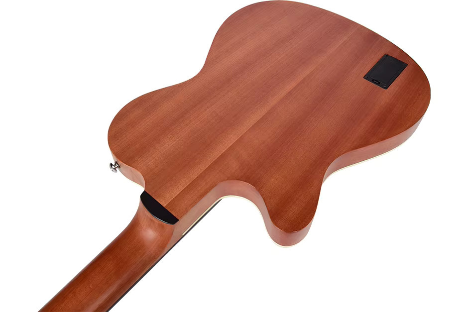 YOUYAN Silent-E-Gitarre 39 Zoll in Schwarz mit Fichtendecke und Palisander Korpus sowie Front-Tonabnehmer - Bild 3