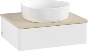 V&B Waschtischunterschrank Antao mit Beleuchtung, Farbe: Weiß, B/T/H: 60 x 50 x 19 cm - Bild 1