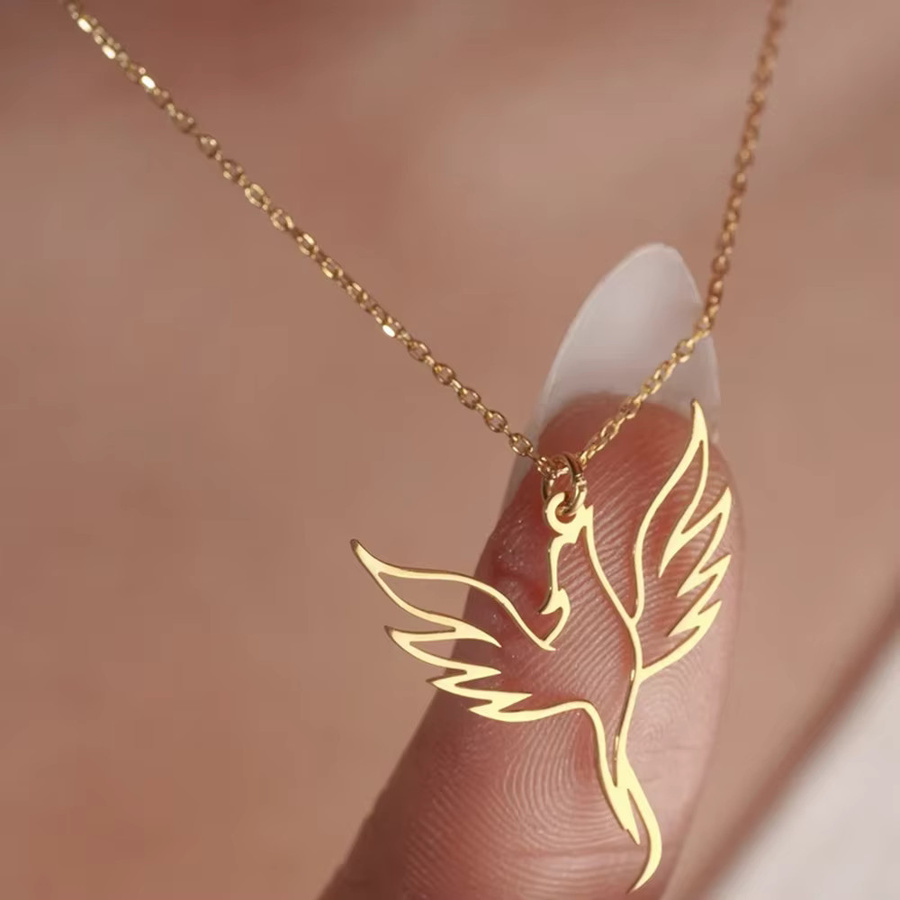 PHOENIX Halskette Edelstahl, Gold, Damen - Bild 2