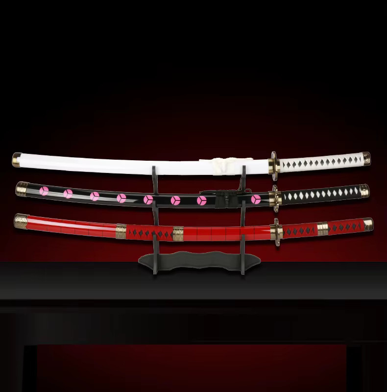 Elervino Anime Katana, Hobby-Sammel-Requisiten und Rollenspiele, 3-teiliges Set, bunt, Kunststoff - Bild 2
