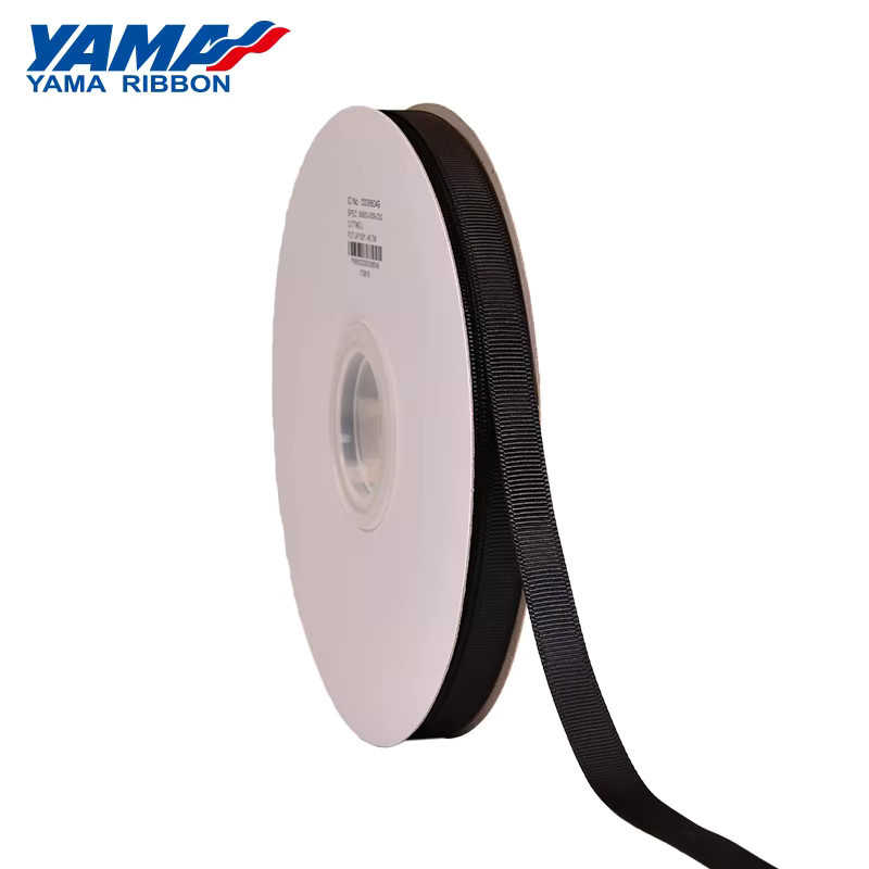 YAMA Ripsband für DIY Dekoration und Verpackungen, 100 Yards pro Los, erhältlich in den Breiten 6 mm, 9 mm, 13 mm, 16 mm, 19 mm und 22 mm in den Farben Schwarz, Weiß, Silber und Rot - Bild 1