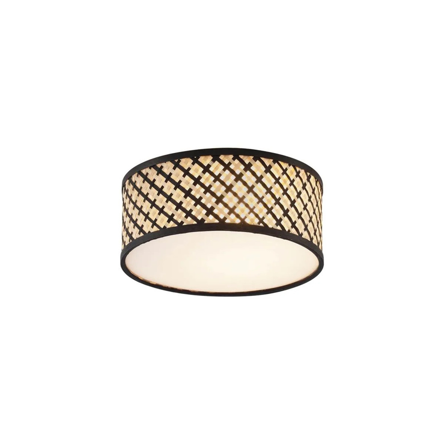 QAZQA Tremmo Orientalische Rattan Deckenleuchte in Schwarz, Durchmesser: 30 cm - Bild 2