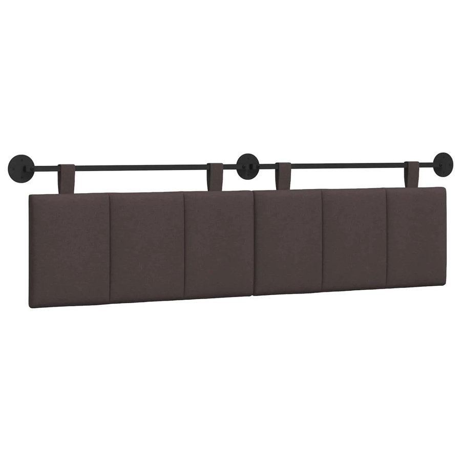 vidaXL Wandhängendes Kopfteil in Dunkelbraun mit modernem Streifenmuster, B/H/T: 190 x 55 x 5 cm - Bild 2
